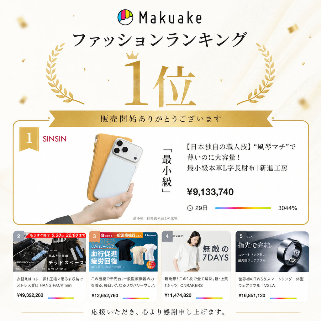 エスカリエ販売開始のお礼|総合ランキング2位・ファッションランキング1位ありがとうございます! - SINSIN