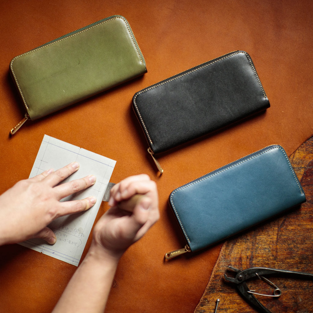 ラウンド長財布販売停止させて頂きます。 - 新進工房