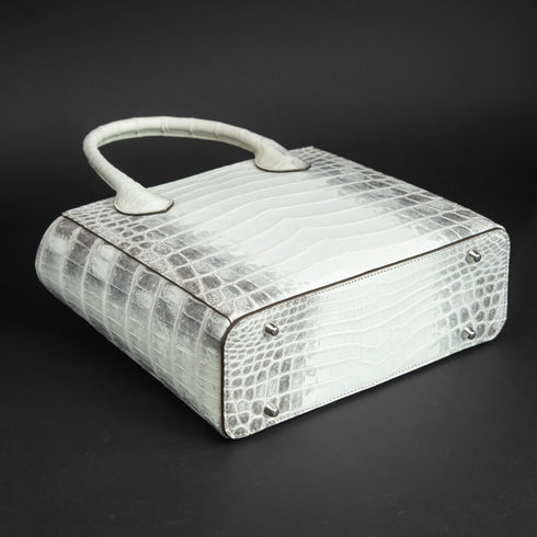 ハーフミリオン-Himalayan Crocodile Leather- スノーホワイト