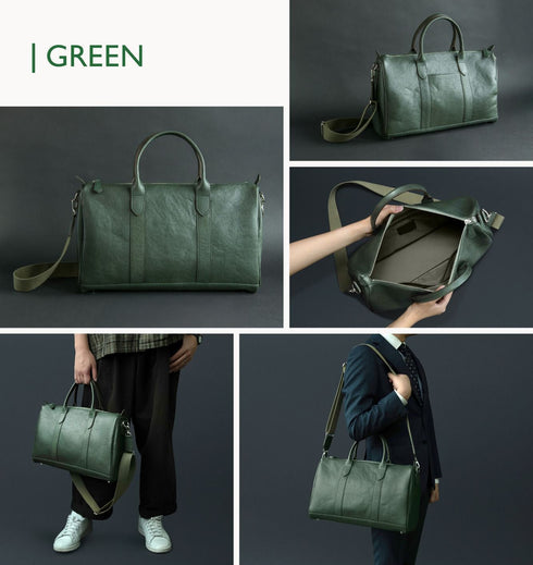 大人ボストンバッグ マテーラレザー(10月受注分) - 新進工房