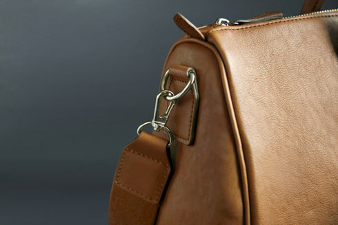 大人ボストンバッグ マテーラレザー(10月受注分) - 新進工房