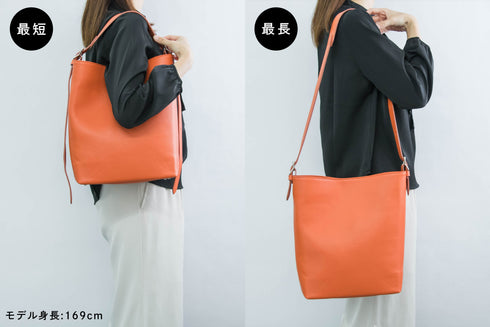 大人バケットバッグ -Premium Leather-