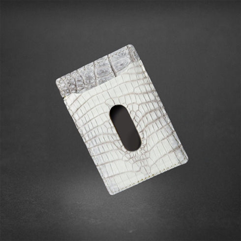 パスケース ヒマラヤクロコダイルレザー (発送時期:2月末) - 新進工房