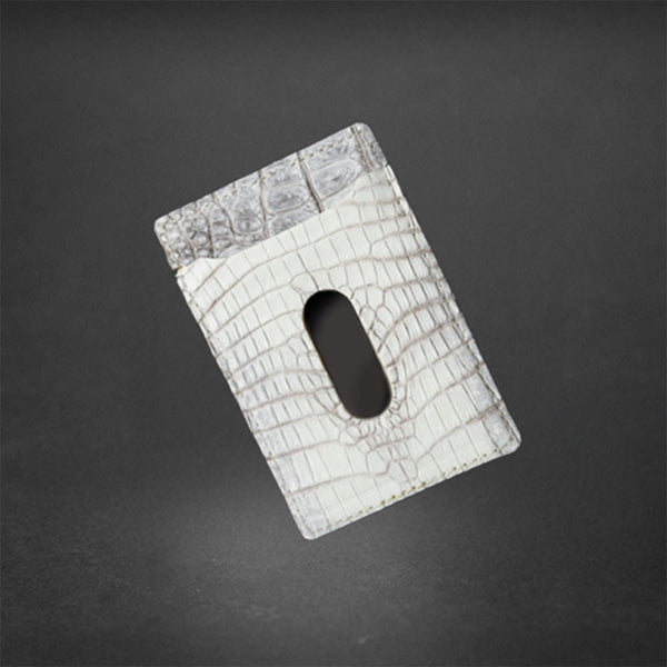 パスケース ヒマラヤクロコダイルレザー (発送時期:2月末) - 新進工房