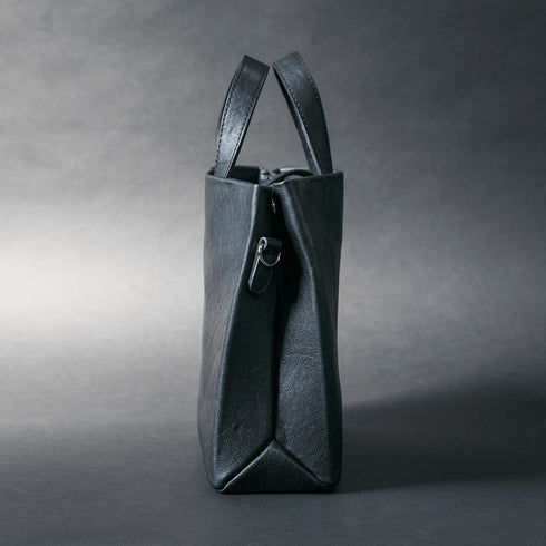 【父の日フェア】大人革袋小2.0ヨコ型 -Matera Leather- (ショルダーベルト付き) - SINSIN