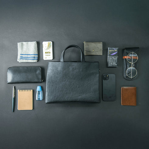 【父の日フェア】大人革袋小2.0ヨコ型 -Matera Leather- (ショルダーベルト付き) - SINSIN