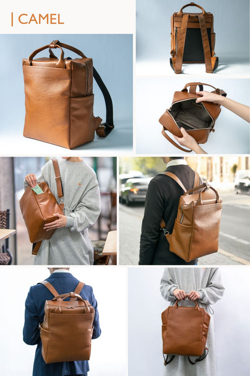 大人スクエアリュック マテーラレザー(2026年2月発送) - 新進工房