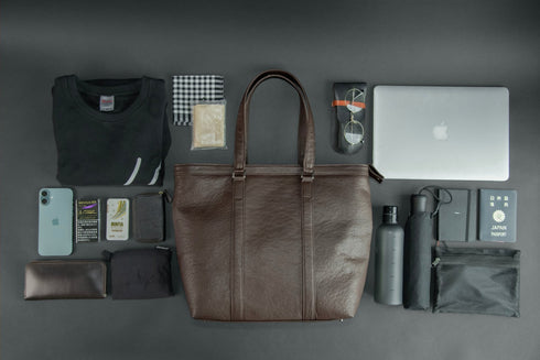 大人ダブルポケットトート マテーラレザー(2026年3月発送) - 新進工房