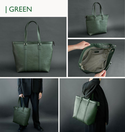 大人ダブルポケットトート マテーラレザー(2026年3月発送) - 新進工房