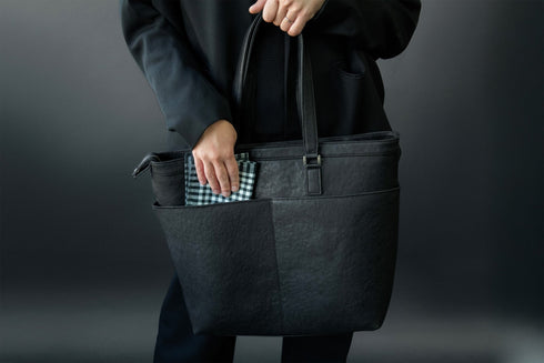 大人ダブルポケットトート マテーラレザー(2026年3月発送) - 新進工房