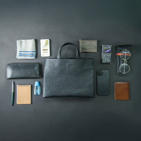 【父の日フェア】大人革袋小2.0ヨコ型 -Matera Leather- (ショルダーベルト付き)