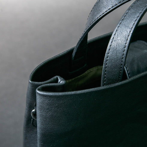 【父の日フェア】大人革袋小2.0ヨコ型 -Matera Leather- (ショルダーベルト付き)