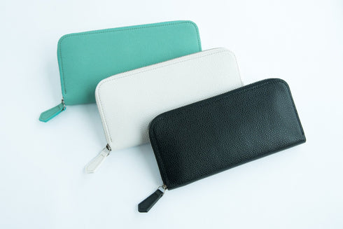 キャビアスキンレザー(全3色) 極小長財布 batard - バタール - 新進工房