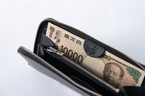 キャビアスキンレザー(全3色) 極小長財布 batard - バタール - 新進工房