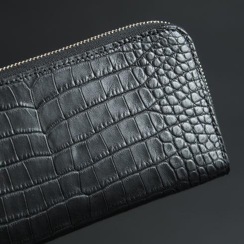 バタール -Alligator leather- ブラック