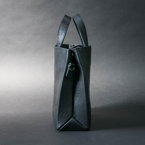【父の日フェア】大人革袋小2.0ヨコ型 -Matera Leather- (ショルダーベルト付き)