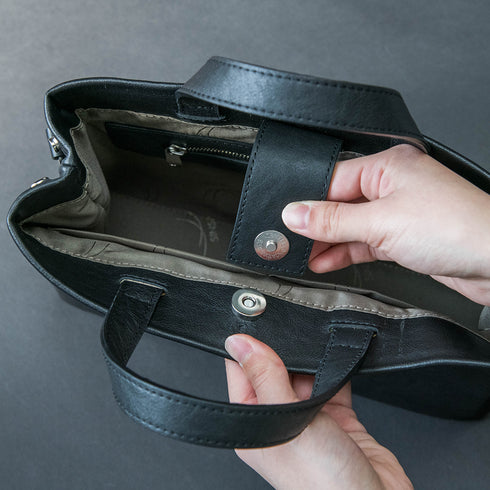【父の日フェア】大人革袋小2.0ヨコ型 -Matera Leather- (ショルダーベルト付き)