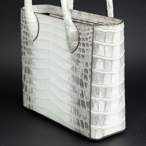 ハーフミリオン-Himalayan Crocodile Leather- スノーホワイト