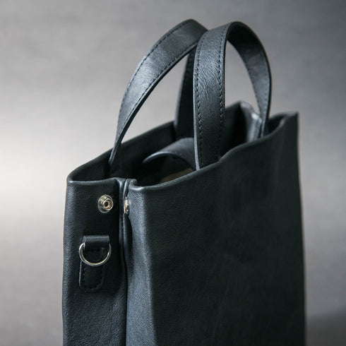 【父の日フェア】大人革袋小2.0ヨコ型 -Matera Leather- (ショルダーベルト付き)