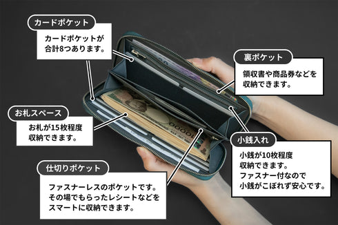 レガーロ -Alligator Leather- ディープグリーン (発送時期:2026年5月末)