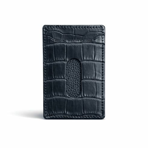 パスケース - Alligator leather - ブラック (発送時期:2026年5月末) - SINSIN