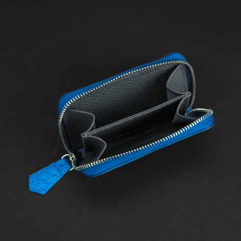 コインケース - Alligator leather - マットブルー (発送時期:2026年5月末) - SINSIN