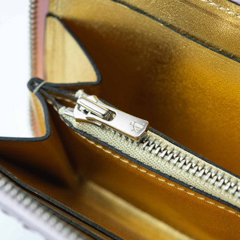 限定レザー パイソン ピンク 極小長財布 batard - バタール - 新進工房