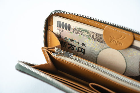 ステンドグラスレザー 極小長財布 batard - バタール - 新進工房