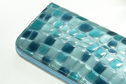 ステンドグラスレザー 極小長財布 batard - バタール - 新進工房