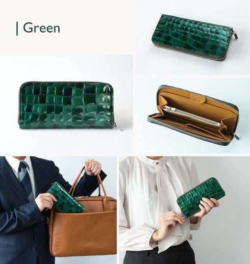 ステンドグラスレザー 極小長財布 batard - バタール - 新進工房