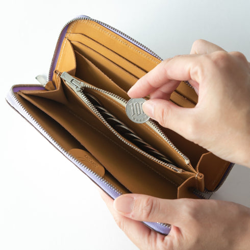 ステンドグラスレザー 極小長財布 batard - バタール - 新進工房