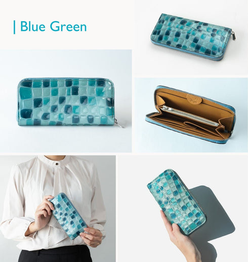 ステンドグラスレザー 極小長財布 batard - バタール - 新進工房