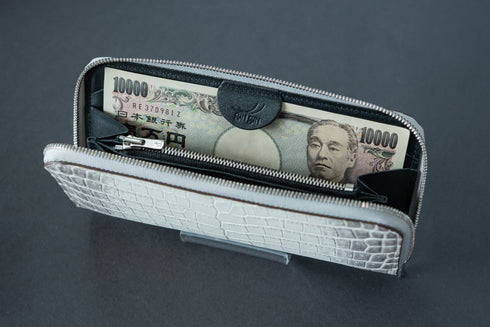 ヒマラヤクロコダイルレザー 極小長財布batard - バタール - 新進工房