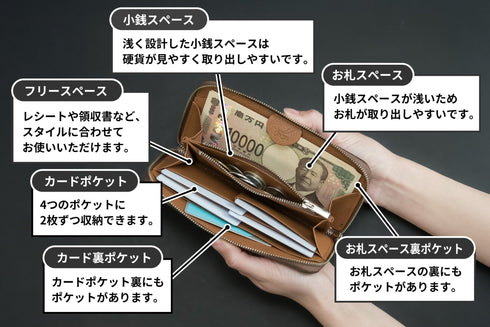 極小長財布バタール<br> - Matera - SINSIN