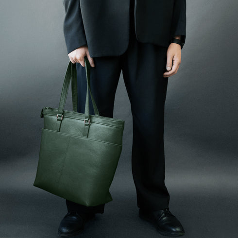 大人ダブルポケットトート<br> - Matera Leather - <br>(発送時期:2026年6月末) - SINSIN