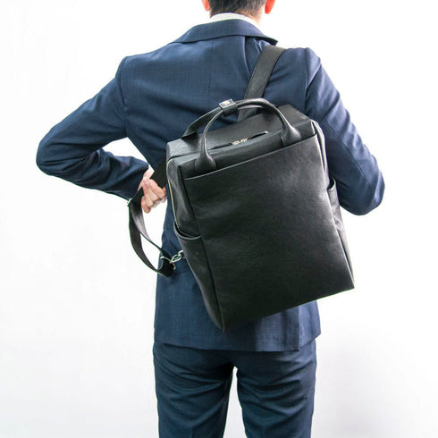 大人スクエアリュック<br> - Matera Leather - <br>(発送時期:6月末頃) - SINSIN