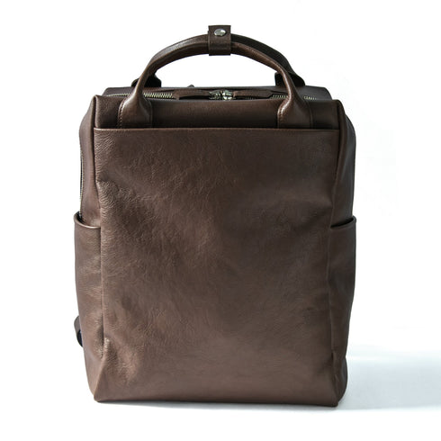 大人スクエアリュック<br> - Matera Leather - <br>(発送時期:6月末頃) - SINSIN