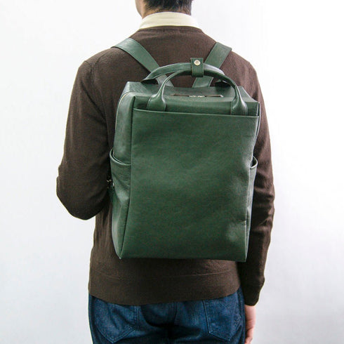 大人スクエアリュック<br> - Matera Leather - <br>(発送時期:6月末頃) - SINSIN
