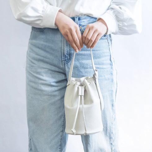 大人巾着バッグ<br> - Premium Leather - SINSIN