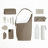 大人アシンメトリーバケットバッグ<br> - Premium Leather - SINSIN