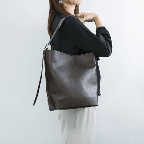 大人バケットバッグ<br> - Premium Leather - SINSIN