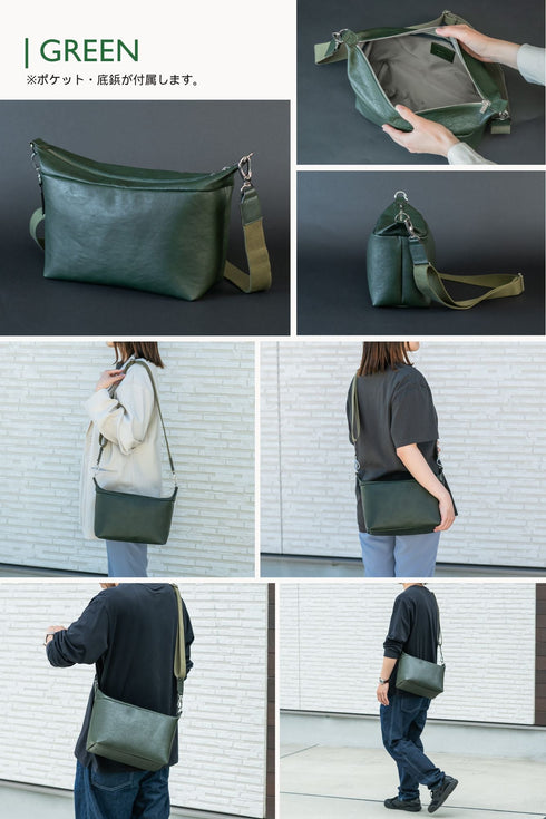 大人ショルダーバッグ<br>マテーラレザー<br>(発送時期:5月末) - SINSIN by 新進工房