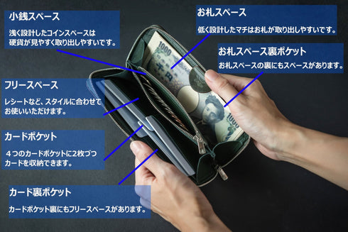 CF コードバンレザー 極小長財布 batard-バタール-(7月納期) - 新進工房