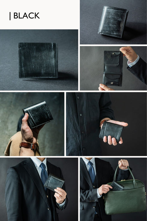 極小二つ折り財布クッペ - coupe - ブライドルレザー(2026年3月発送) - 新進工房