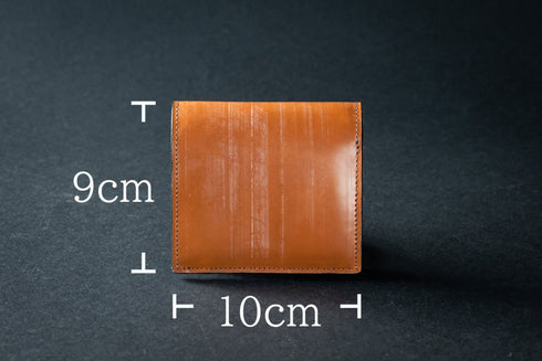 極小二つ折り財布クッペ - coupe - ブライドルレザー(2026年3月発送) - 新進工房