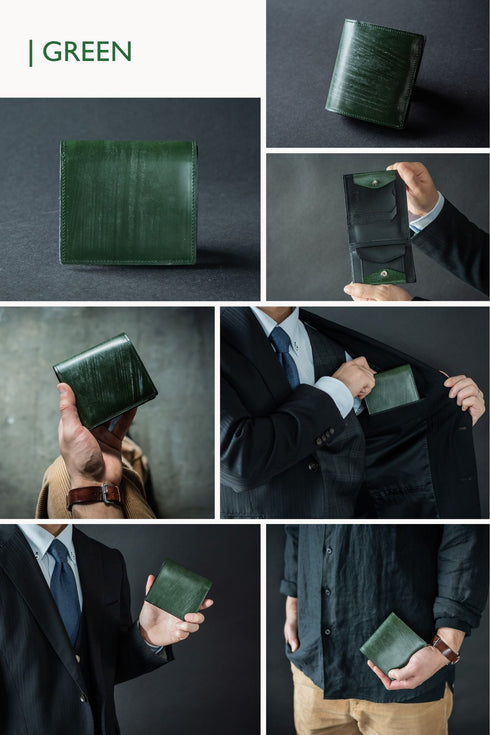 極小二つ折り財布クッペ - coupe - ブライドルレザー(2026年3月発送) - 新進工房