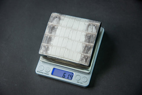 ヒマラヤクロコダイルレザー 極小二つ折り財布 Coupe - クッペ - 新進工房