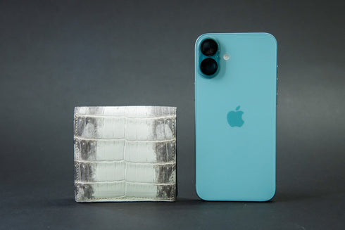 ヒマラヤクロコダイルレザー 極小二つ折り財布 Coupe - クッペ - 新進工房