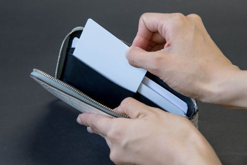 ヒマラヤクロコダイルレザー 極小L字長財布 Flute - フルート - 新進工房