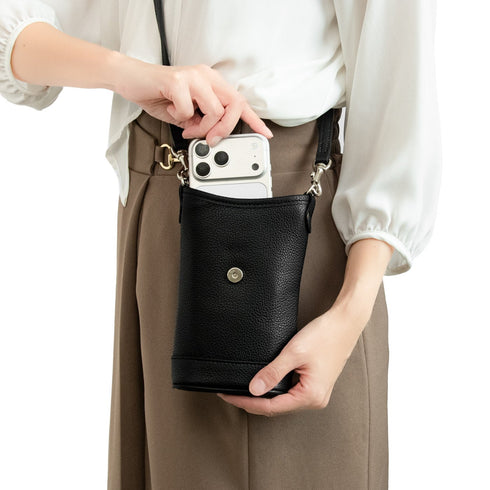 スマホショルダーバッグ-ラシェ - Premium Leather - SINSIN